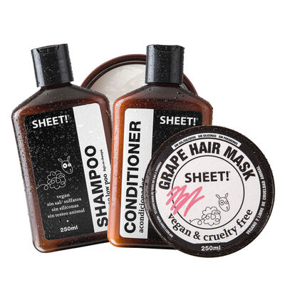 Tratamiento Pelo Dañado Shampoo + Acondicionador + Crema Sheet