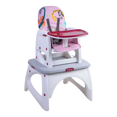 Imagen 1 del producto Silla de Comer Escritorio Balancin Eat&Swing Animales Rosa Bebesit