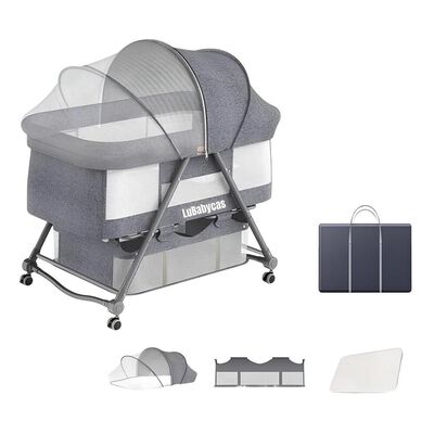 Cuna Moisés con Accesorios Gris Lubabycas