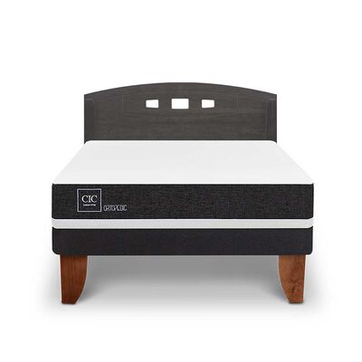 Imagen 1 del producto Cama Europea CIC 2 Plazas Ortopedic + Respaldo Gales
