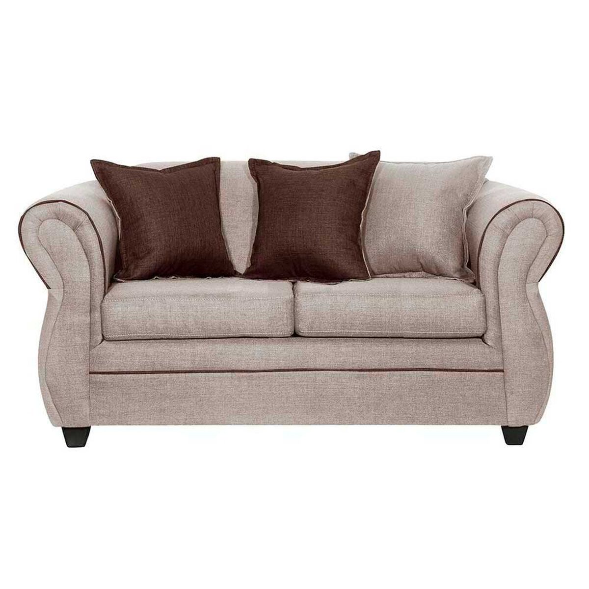 Juego de Living Black Factory Emili 5 Cuerpos Beige