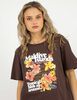 Polera Con Estampado Manga Corta Mujer Icono