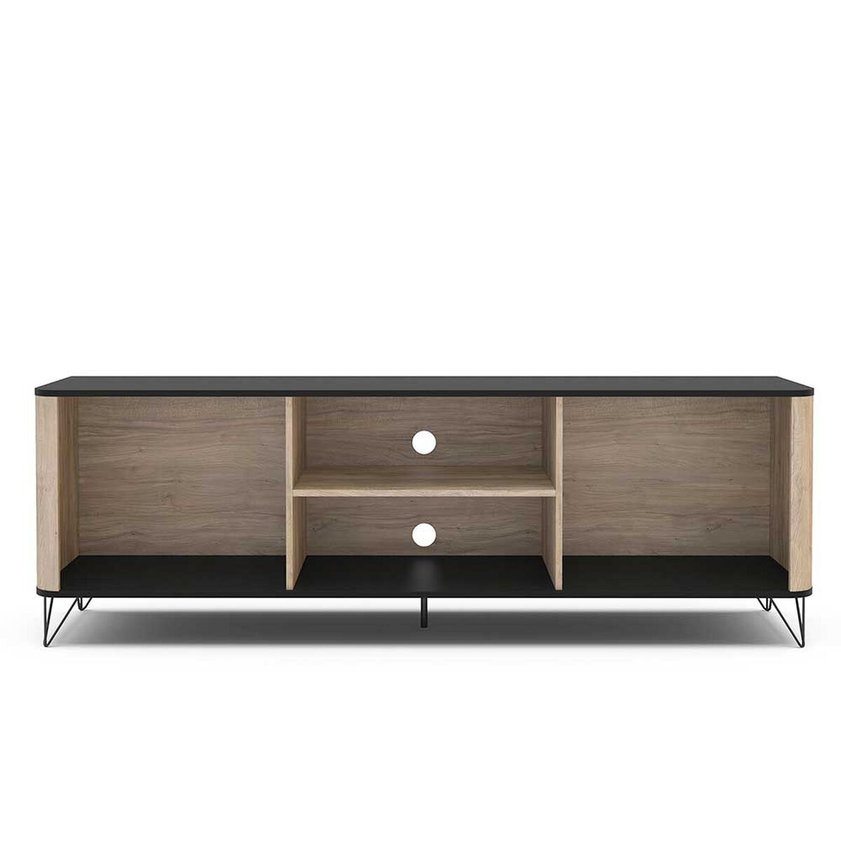 Rack TV Vekkahome Cartagen Hasta 75'' Café Negro