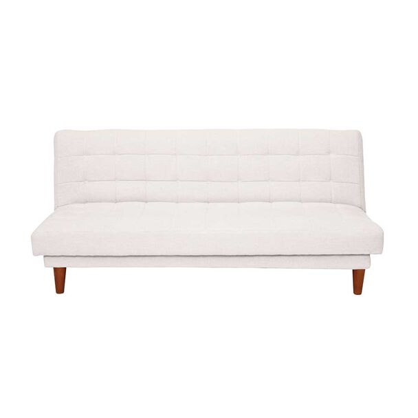Futón Latam Home Turin Lino 3 Cuerpos Blanco