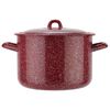 Bater&iacute;a de Cocina Acero Vitrificado Fantuzzi Fundo Rojo 5 Piezas