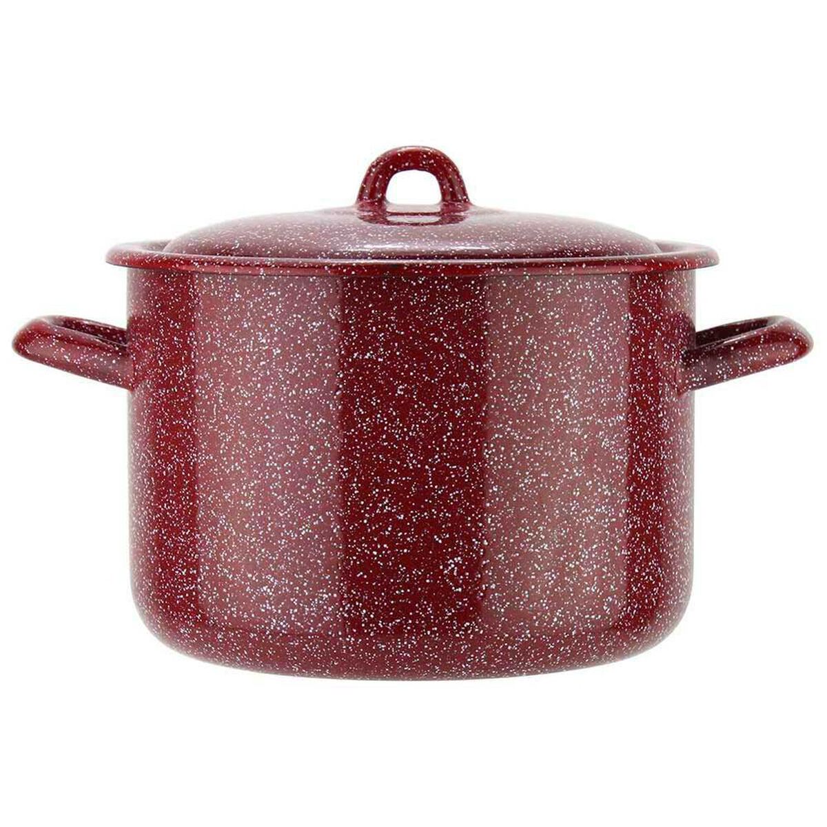 Bater&iacute;a de Cocina Acero Vitrificado Fantuzzi Fundo Rojo 5 Piezas