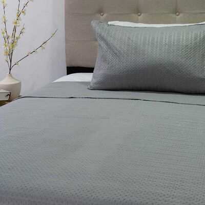 Imagen 2 del producto Quilt Doral 1,5 Plazas Liso Deluxe Gris