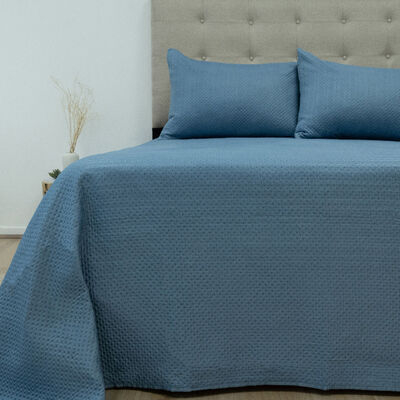Quilt Doral Boston Lumina King Azul