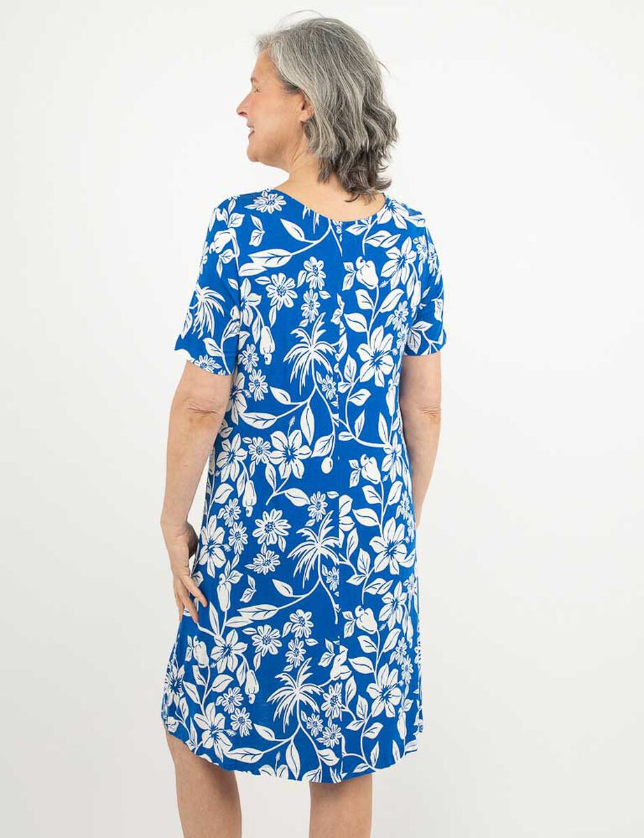Vestido Midi Manga Corta Mujer Portman Club