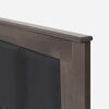 Cama Europea Rosen 2 Plazas Tempo + Respaldo Rachel Gris