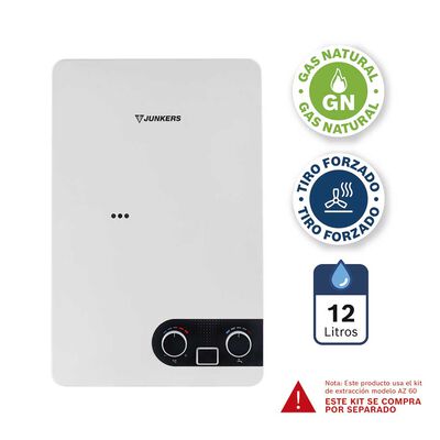 Imagen 1 del producto Calefont Tiro Forzado Junkers HydroWind-Easy 12 lts.
