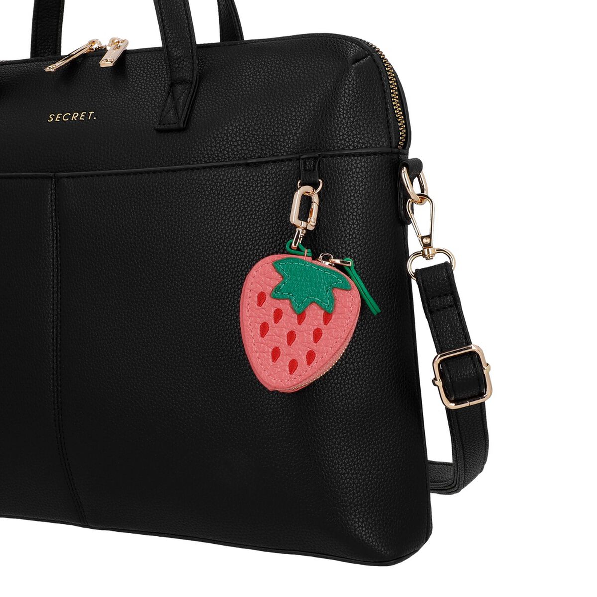 Cartera de Mujer Porta Laptop 14" Secret Aruba SC7 Grande Negro