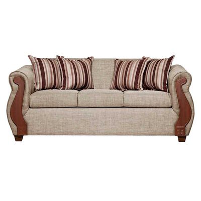 Imagen 2 del producto Juego de Living Ruzam Mobel Begoña Sofá 3 Cuerpos + Dos Sillones 1 Cuerpo Lino Beige