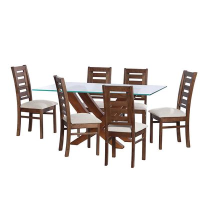 Imagen 1 del producto Juego de Comedor Latam Home Alicante 6 Sillas Blanco