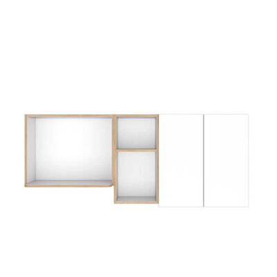 Mueble de Cocina TuHome Corinto 2 Puertas Blanco Macadamia