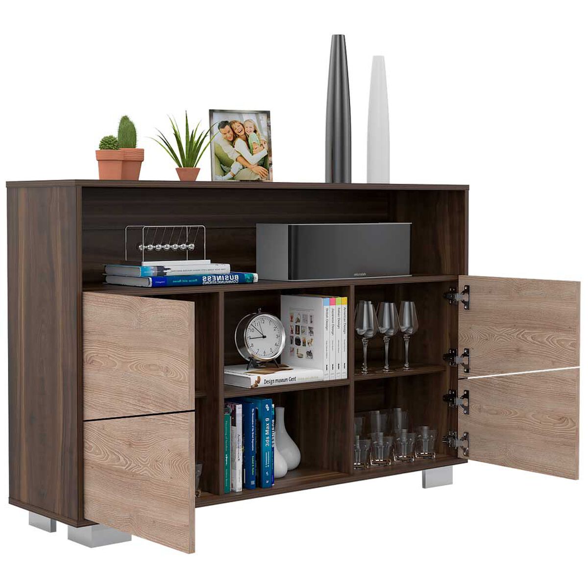 Rack TV Hasta 70" + Arrimo TuHome Fraktal