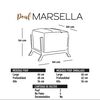 Pouf Latam Home Marsella Tela Velvet Pistacho