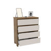 Cómoda Vekkahome Coimbra 4 Cajones Café
