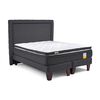 Cama Europea Drimkip Base Dividida Full Eurotop + Topper + Respaldo