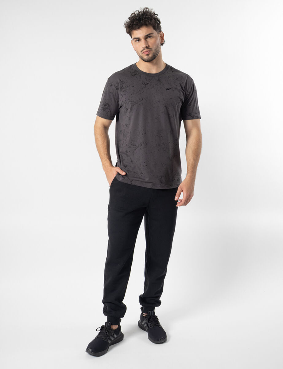 Polera Deportiva Manga Corta Hombre Black County
