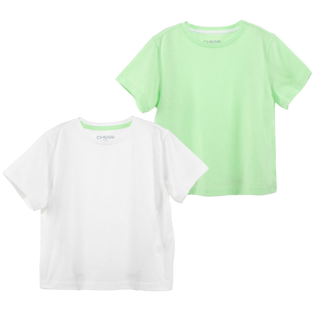 Polera Manga Corta Lisa de Algod&oacute;n Ni&ntilde;a Chess