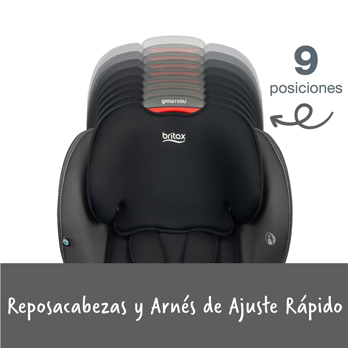 Silla Auto Butaca Grow With You Mod Black Britax