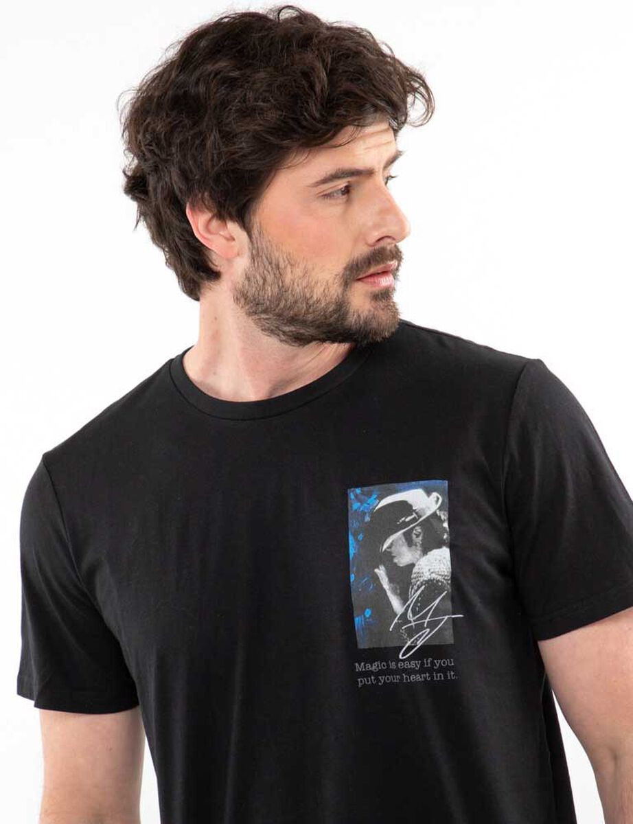 Polera Michael Jackson Manga Corta Hombre The Brands Club