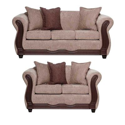 Juego de Living Black Factory Barcelona 5 Cuerpos Beige