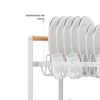 Secaplatos Escurridor Simplit Acero Inox Valencia 2 Niveles Blanco