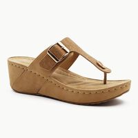 Sandalia Mujer Portman Club Camel, Negro