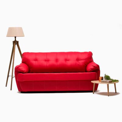 Imagen 2 del producto Sofá Cabsur Caburga 3 Cuerpos PU Rojo