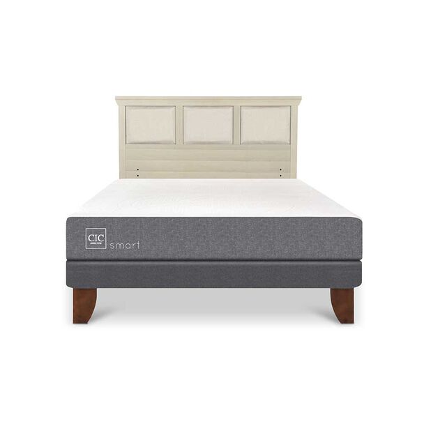 Cama Europea CIC 2 Plazas Smart + Respaldo Torino Alpino