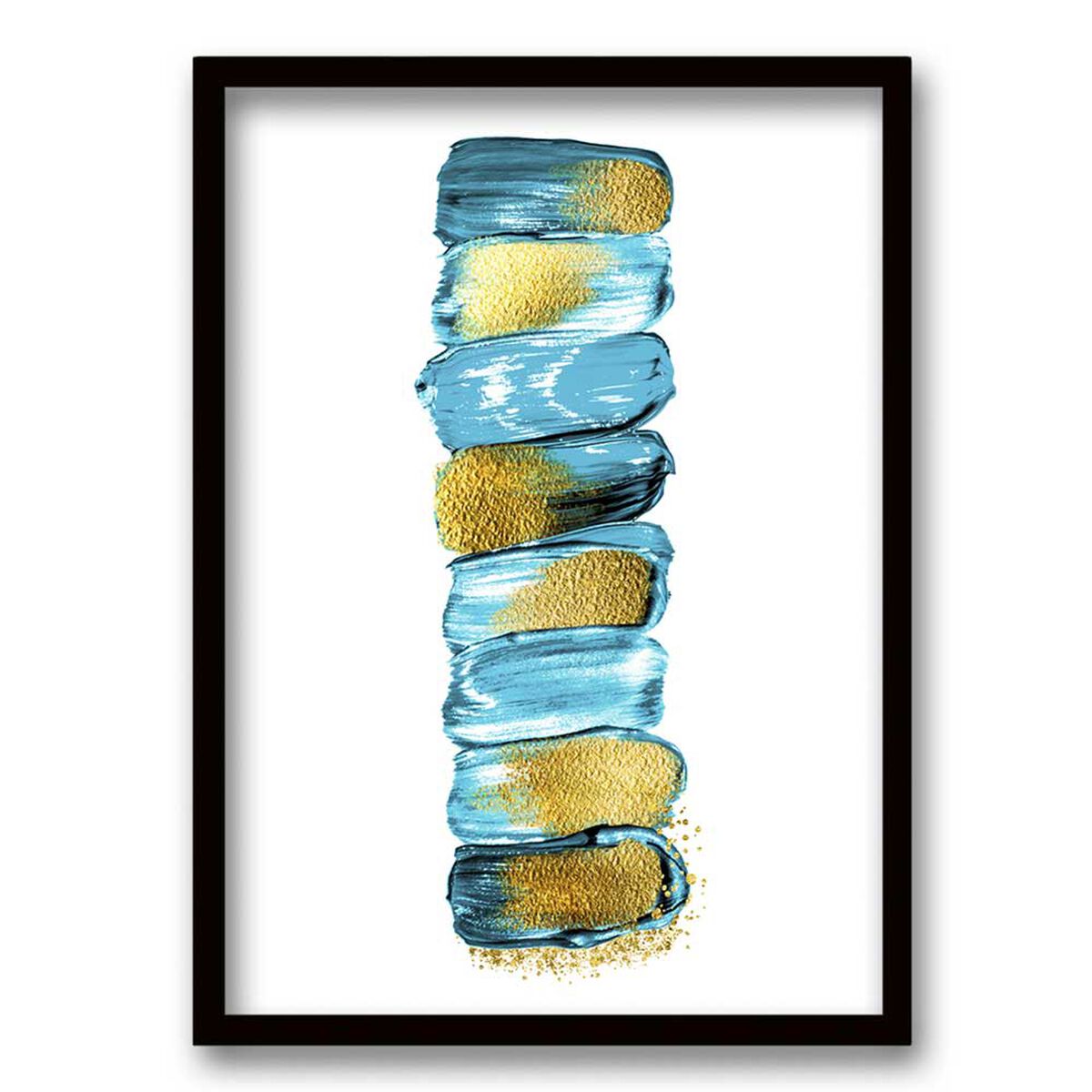 Cuadro Decorativo Retela Turquesa Gold 50 x 35 cm