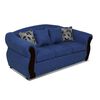 Sofá Elegant Detail Bartolucci 3 Cuerpos Azul