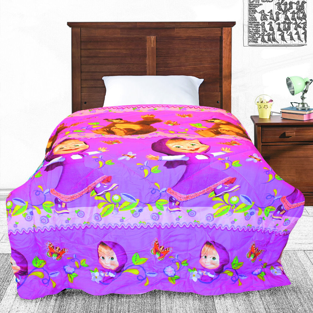 Plumón Estampado 1,5 Plazas Abc