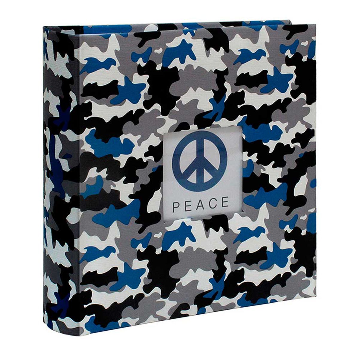 Álbum para Fotos Tela Vgo Camuflado con Memo 100 Fotos Azul