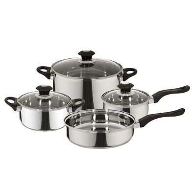 Imagen 1 del producto Batería de Cocina Acero Inoxidable Fantuzzi Corazza Plateado 7 Piezas