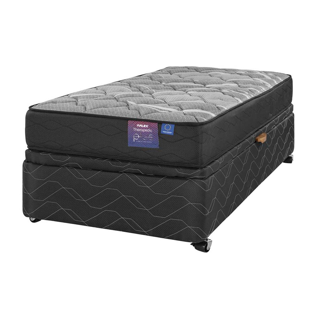 Cama Baúl Flex 1 Plaza Therapedic Plus