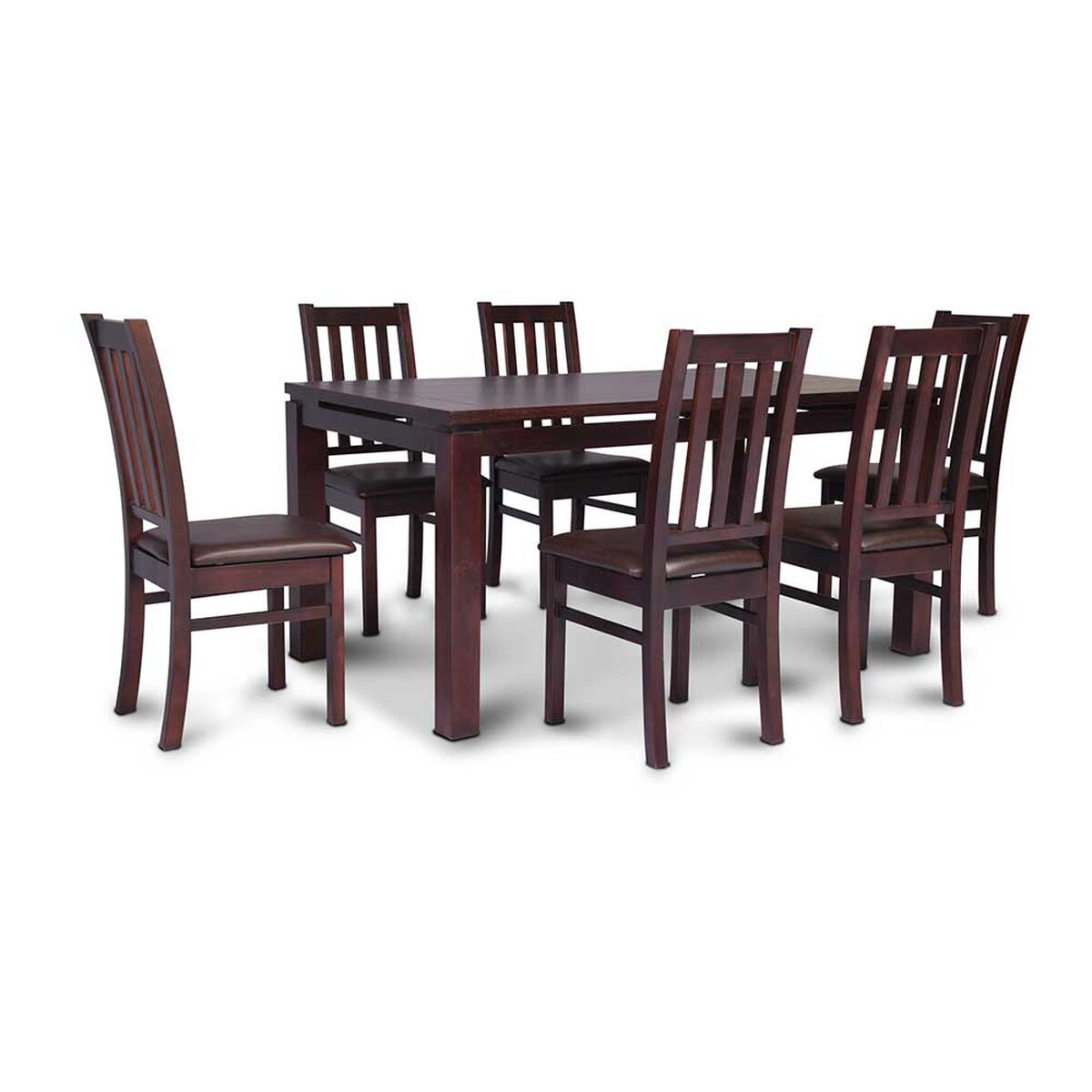 Juego de Comedor CIC Ñuble Chocolate 6 Sillas