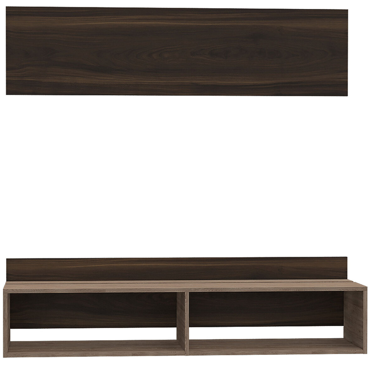 Panel TV TuHome Fraktal Habano /Miel Hasta 60"