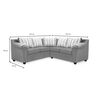 Seccional Muebles MPR Cattaleya 5 Cuerpos Rojo