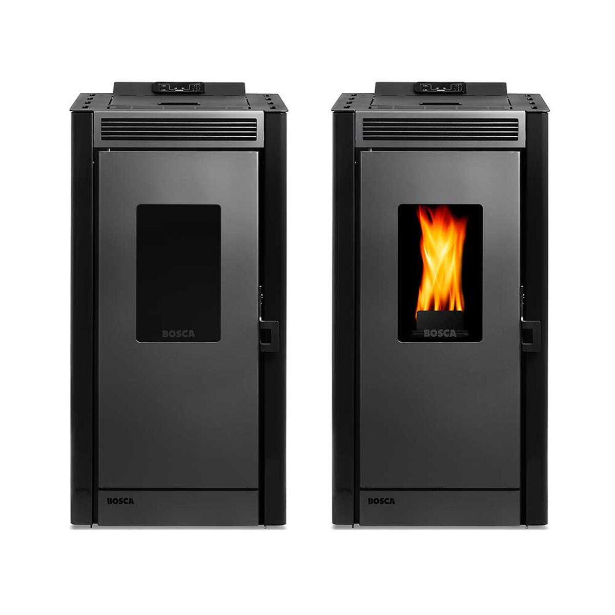 Estufa a Pellet Bosca Black Vision Negra