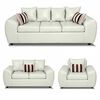 Juego de Living Elegant Detail New Houston 3-2-1 Cuerpos Blanco