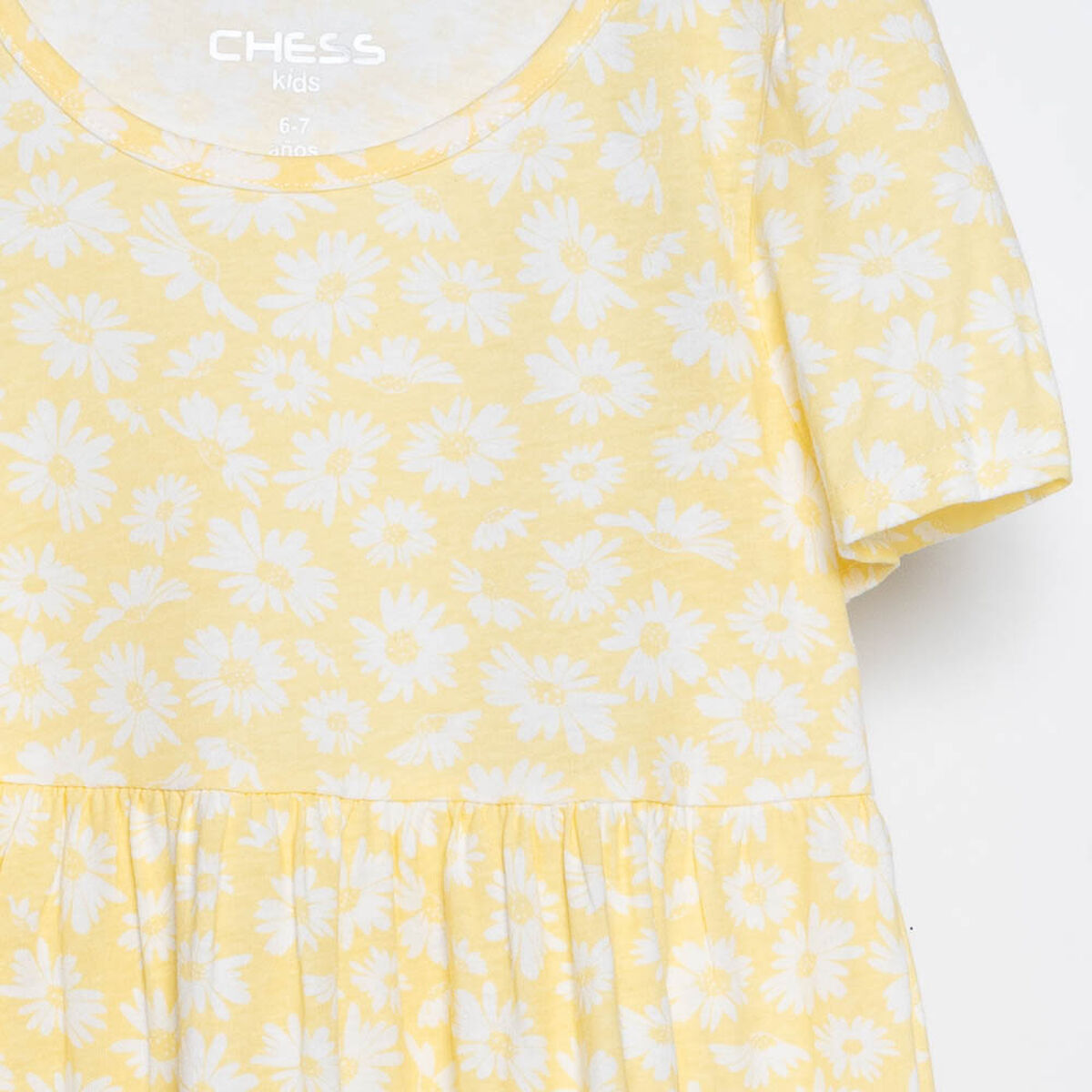 Vestido Manga Corta Ni&ntilde;a Chess