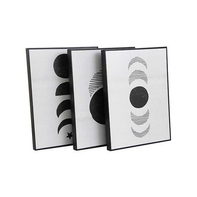 Imagen 1 del producto Set 3 Cuadros para Fotos Plástico Vgo 40 x 30 cm Negro