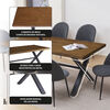 Juego de Comedor Zoy Home Lombok 6 Sillas Grafito