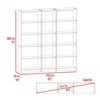 2 Estantes 62 cm + Estante 45 cm TuHome Home Macadamia