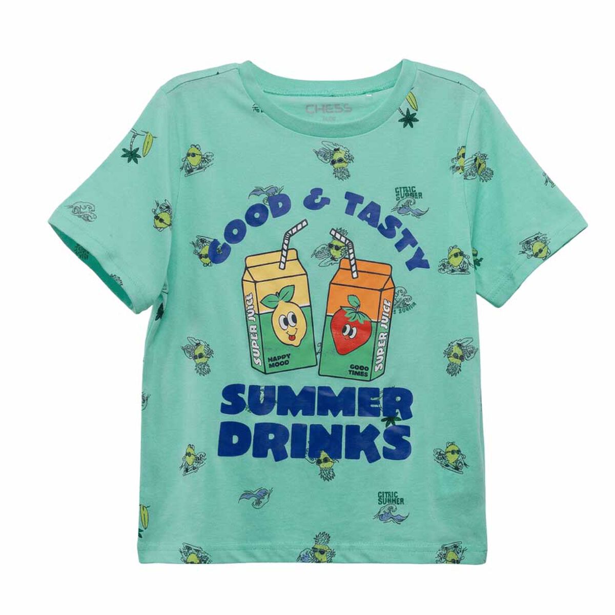 Polera Manga Corta Ni&ntilde;o Chess