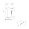 Mueble para Microondas Bajo TuHome Oshawa 2 Puertas 1 Cajón Blanco