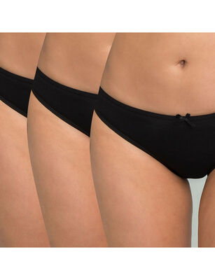 Imagen 1 del producto Pack 3 Calzones Bikini Mujer Intime Black, Rosado, Surt.Color